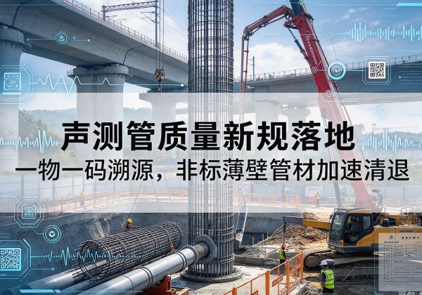 诏安声测管质量新规落地，一物一码溯源，非标薄壁管材加速清退